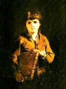 Sir Joshua Reynolds the schoolboy oil painting artist
